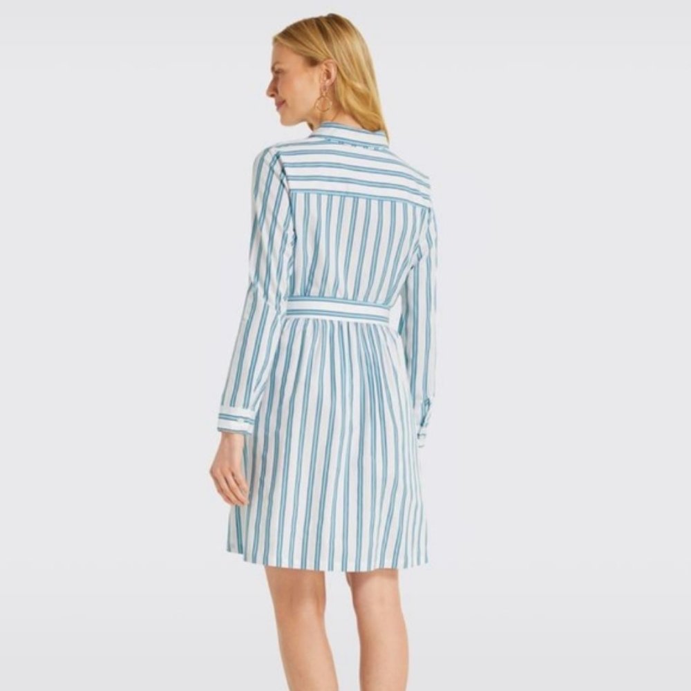 Draper James Striped Shirtdress. NWT. - Picture 3 of 8